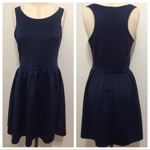Frenchi Dresses & Skirts - 🛍Classy Navy Fit and Flare Dress!